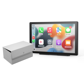 QSF 9 Inch Car Radio: Touch Screen, Wireless Android Auto, Dual Lens CarPlay, Navigation, Video, DVD Player
