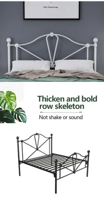2021 Minimalist Wrought Iron Bed for Bedroom Furniture