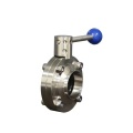 304 316L Valve de papillon en tri-pince en acier inoxydable sanitaire