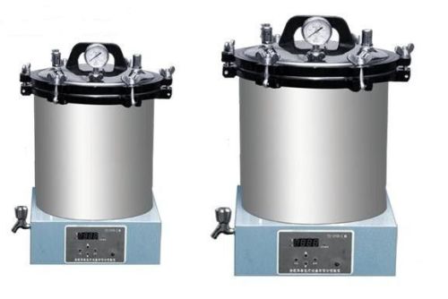 Laboratory Portable Steam Vertical Autoclave Sterilizer Machine 18l / 24l / 30l