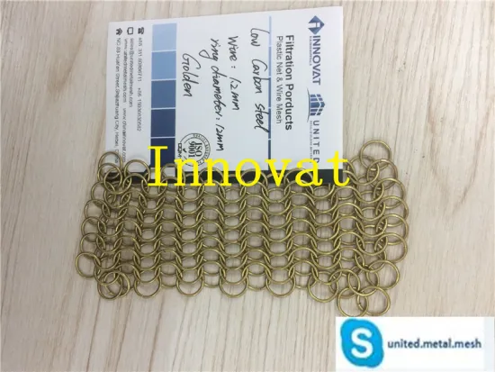 stainless steel metal ring curtain