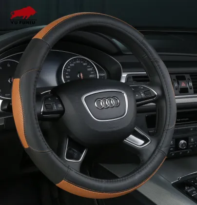 Leather Custom Steering Wheel Cover - Automotive Accessory