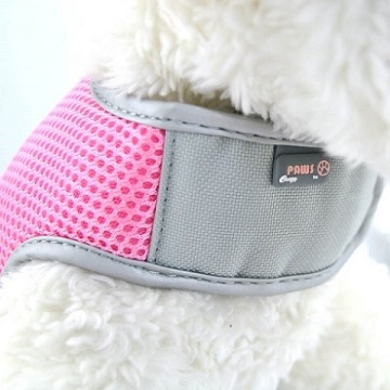 Pink Large Airflow Mesh Harness with Velcro