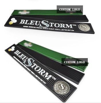 Custom Logo Design Service for Easy Cleaning Beer Bar Counter Silicone Rubber Bar Mat