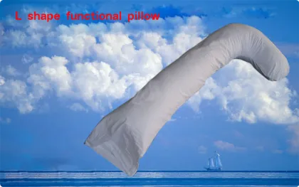 L shaped stuffed body pillow and cushion,side sleeper pillow