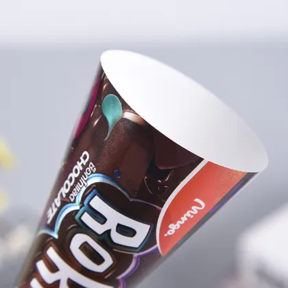 Custom Printed Food Grade Kraft Paper Ice Cream Cone Sleeves