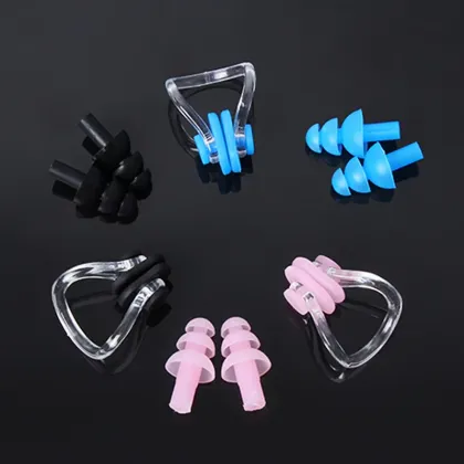 Soft Waterproof Silicone Nose & Ear Plugs for Kids - Anti-Choking & Water Prevention