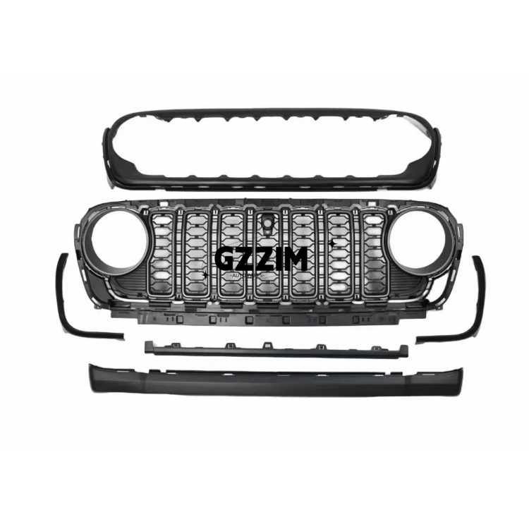 Wrangler front bumper car grille