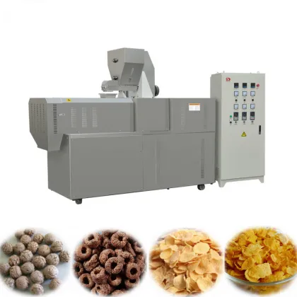 2 Ton Corn Flakes Extruder Machine - Kellogg's Breakfast Cereal Making Machine | Corn Flakes Production Line