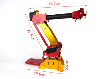 CNC Alloy education 6 DOF robotic arm 6 axle