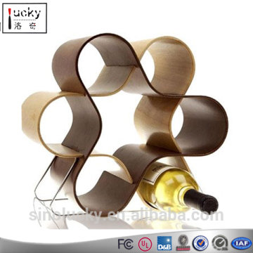 High quality Acrylic 6 bottles Wine Display Stand