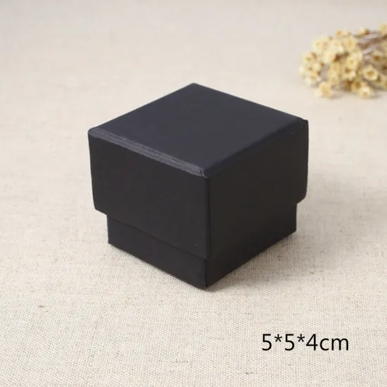 Black Square Gray Board Lid and Base Box