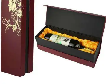 Rigid Wine Paper Box With Magnetic Closure