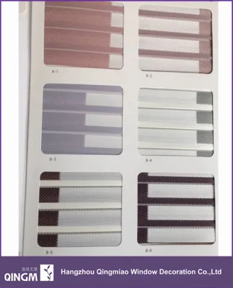 Fashionable double layer shade zebra blinds