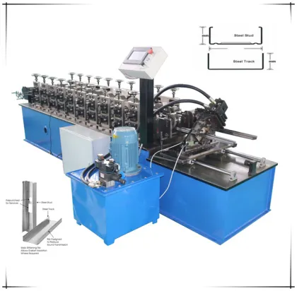 Integrated ceiling stud and track double line