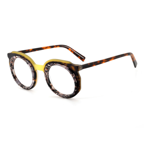 China Round Lamination Acetate Glasses Frames Manufactory
