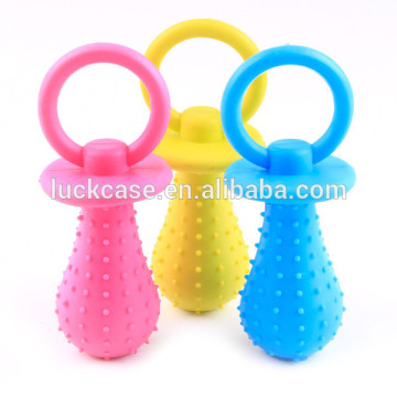 Top Grade Silicone Candy Color with Newest Design Dog Pet Mini-Pacifier