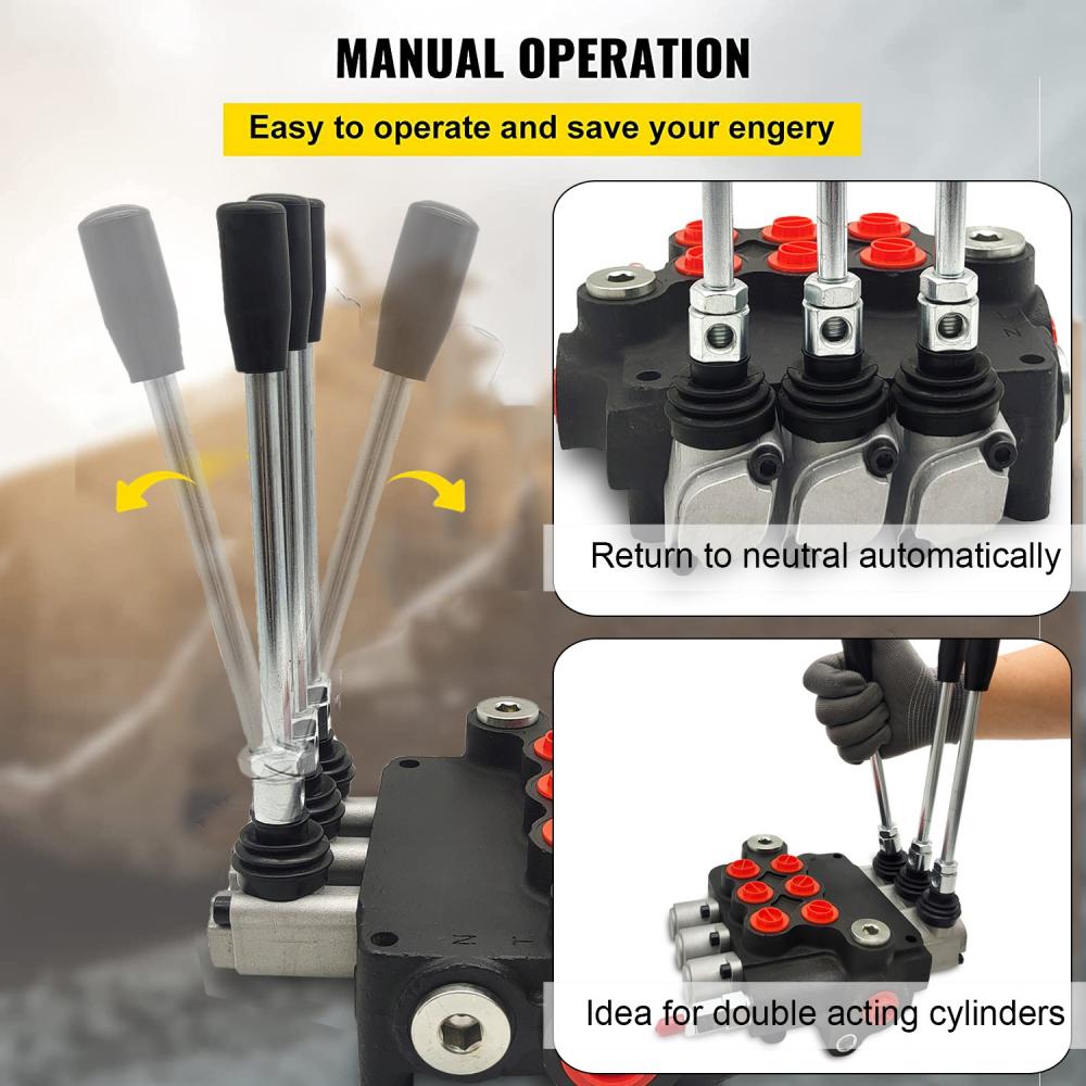 Spool Valve 3 Positions Double Acting 3P80