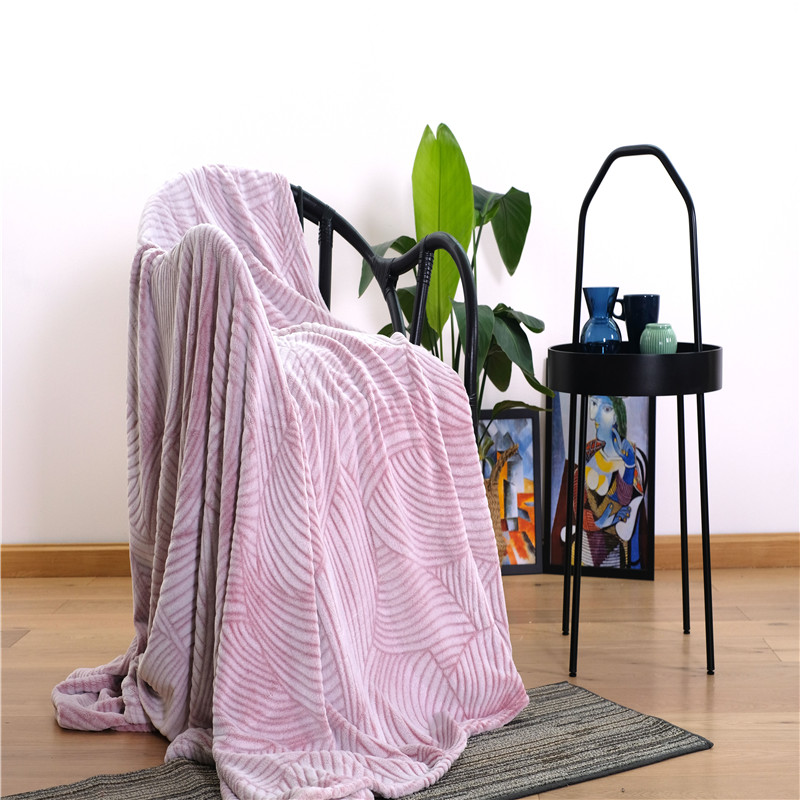 Twill Coral Short Plush Blanket