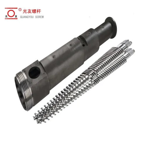 Conical Twin Screw Barrel 80/156 para sa PVC Pipe Extruder