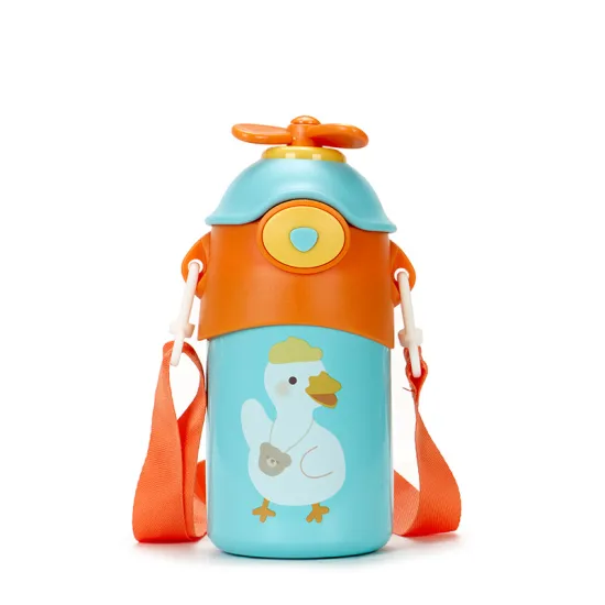 Wholesale Cute Animal Print Double Wall Vacuum Insulated Kids Water Bottle - 550ML Stainless Steel Sport Flask