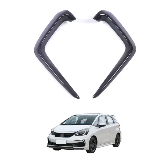 Carbon Fiber Chrome ABS Exterior Accessories OEM for 2021 Honda Fit Jazz Front Blade Trim Strip
