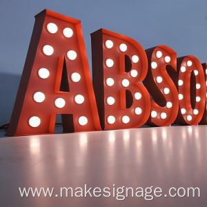 Giant Lighted Alphabet Displays