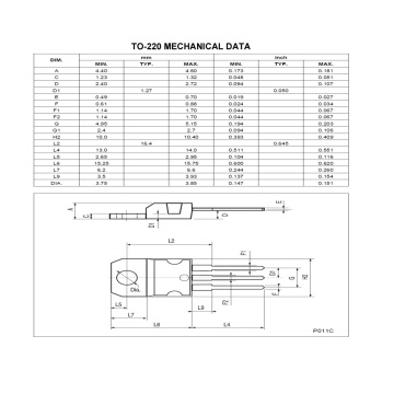 TO-220 7912CV -35V Negative Voltage Regulators