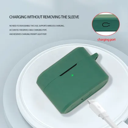 Custom Silicone Protective Case Cover for 1MORE Pistonbuds Pro Q30 - Anti Fall Anti Dust with Hook Earphone Case