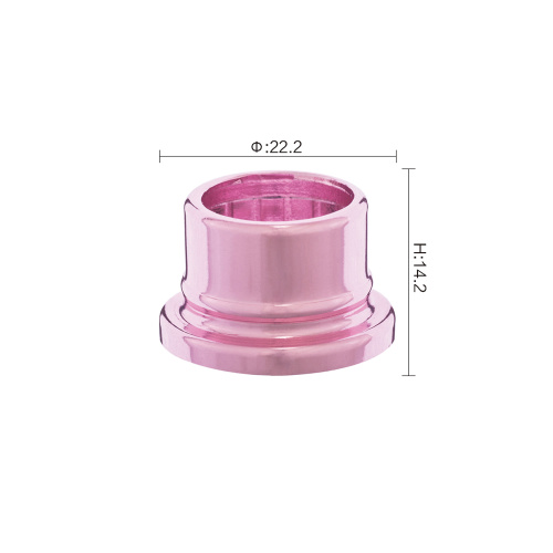 Best selling perfume pink crimp pump aluminum collar