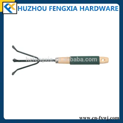 Hot Sale Garden Rake 3 Prong Hand Rake Anti Noise Garden Rake High Quality Carbon Steel Garden Hand Rake