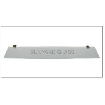 Super-white tempered glass shelf