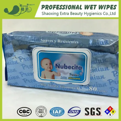 No scent baby wet wipes paper, custom print baby wet wipes