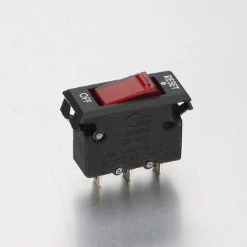 Electric Red Black 10A 250V Overload Protector Circuit Breaker Switch