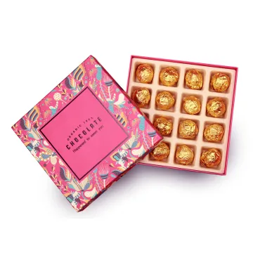 Custom Full Color Empty Chocolate Box with Divider