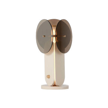 Postmodern Light Luxury Style Bedside Lamp for Coffee Shop Hotel Metal Glass Table Lamp Night Light