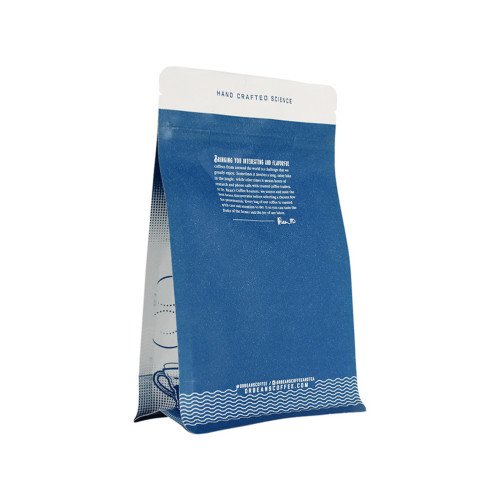 Fashion Laminated Blue Coffee Bags Wholesale