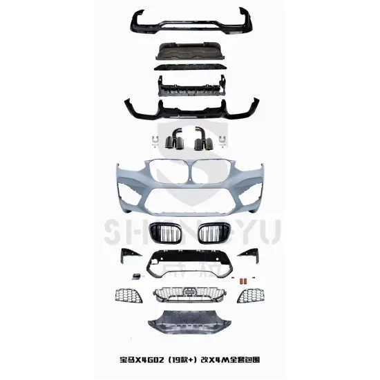 BMW X4 G02 2019-2022 Car Body Kit - Includes Front Bumper, Grille, Rear Diffuser, and Tail Pipes (X4M)
