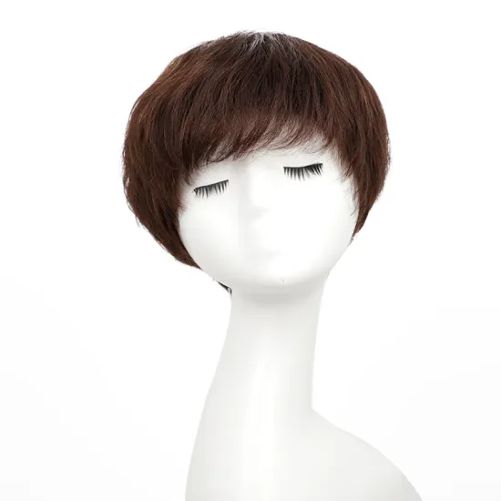 2020 New Fashion Pre Plucked Brazilian Highlight Short Pixie Glueless Pre Plucked 100% Human Hair Wig