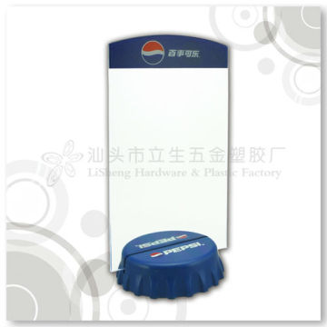 Beer cap shape menu holder