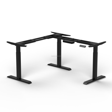 Electric Height Adjustable L-Shaped Standing Desk Frame: Ergonomic and Versatile Workspace Solution