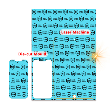 9H Nano PET Anti-Schock-Bildschirmschutz für die Cut/Laser-Maschine-explosionssicherer Mobilfunkfilm