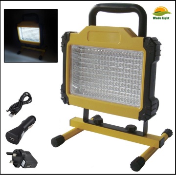 180 LED Rechargeable Cordless Mobile Portable Work Site Flood Light Camping Lamp