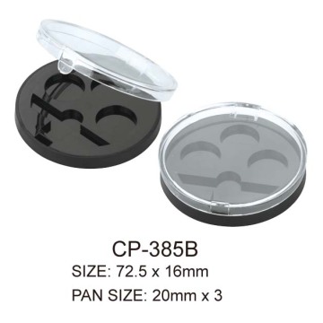 Plastic Round Cosmetic Eyeshadow Case