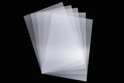 PVC coated overlay for banking card grade