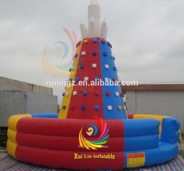 plato pvc cheap kids inflatable climbing wall