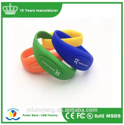 Silicon Wristband Bracelet USB Stick Flash Pen Drive