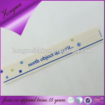 soft printed labels/printed tape/cotton label