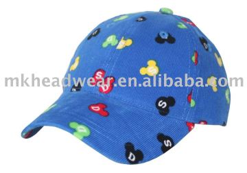 cute children cap with full printing