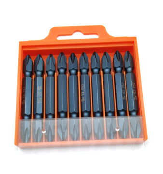 Προσαρμοσμένο λογότυπο Hex Shank 1/4 "S2 Phillips Slotted Pozi Blue Surface Magnetic Cleldriver Bit